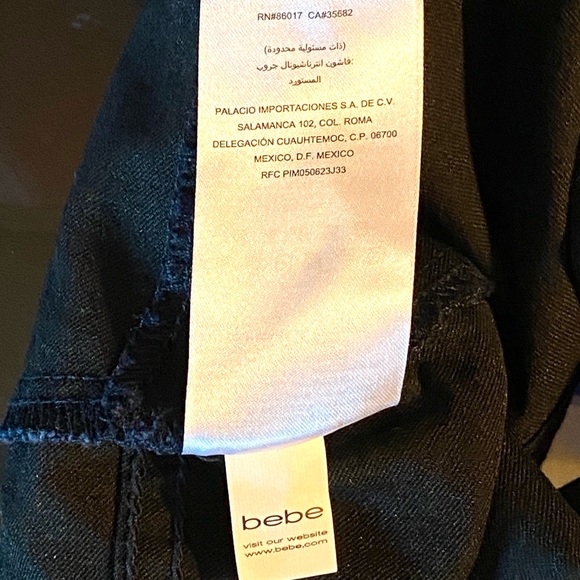 BEBE Bbsp Black Zippered Front Shorts Juniors 1289 - Picture 5 of 6